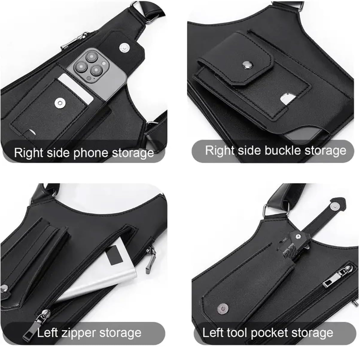 Unisex, Anti-Theft Concealed Underarm Shoulder Bag